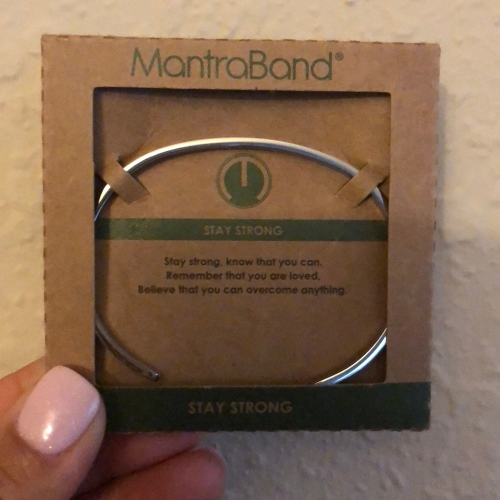 Silver Stay Strong MantraBand